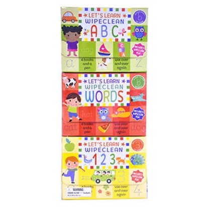 

lets learn 123 abc wipe clean book new set 4 pcs buku tracing anak wipeclean learning belajar