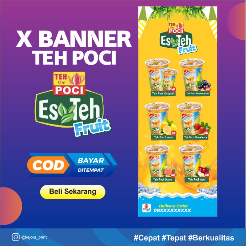Jual SPANDUK X BANNER TEH POCI MURAH | Shopee Indonesia