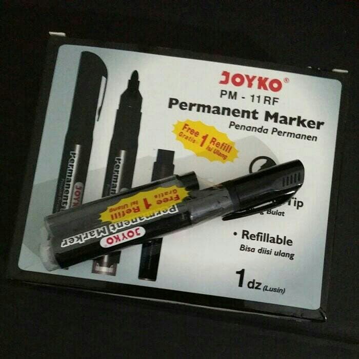 

spidol permanen joyko free refill