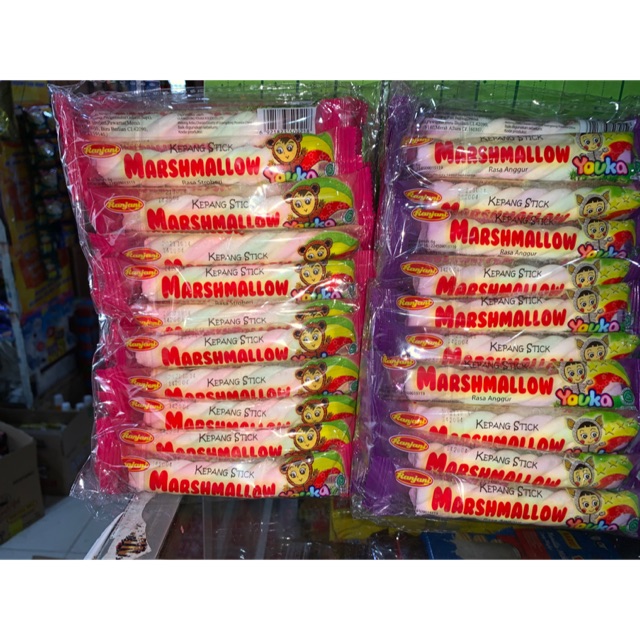 Youka marshmallow kepang stick stik isi 20 pcs