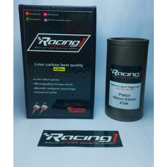 liner boring liner full carbon Racing one piston 49-53 4t