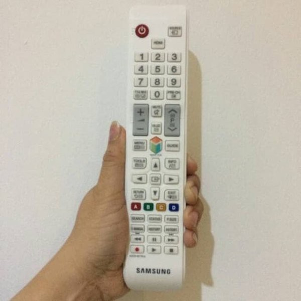 Remote Tv LCD LED Samsung Smart TV Original - Model Putih Panjang