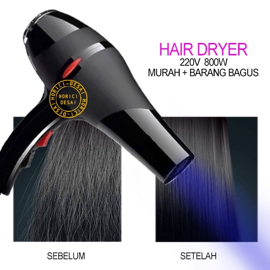 Hair dryer 800W Hair dryer asli untuk toko tukang cukur 800W Pengering Rambut Termurah Daya tinggi