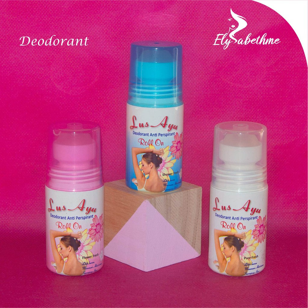 ✿ELYSABETHME✿ ℓυѕ αуυ Lus ayu deodorant roll on anti bau badan ketiak basah pemutih lipatan wangi tahan lama