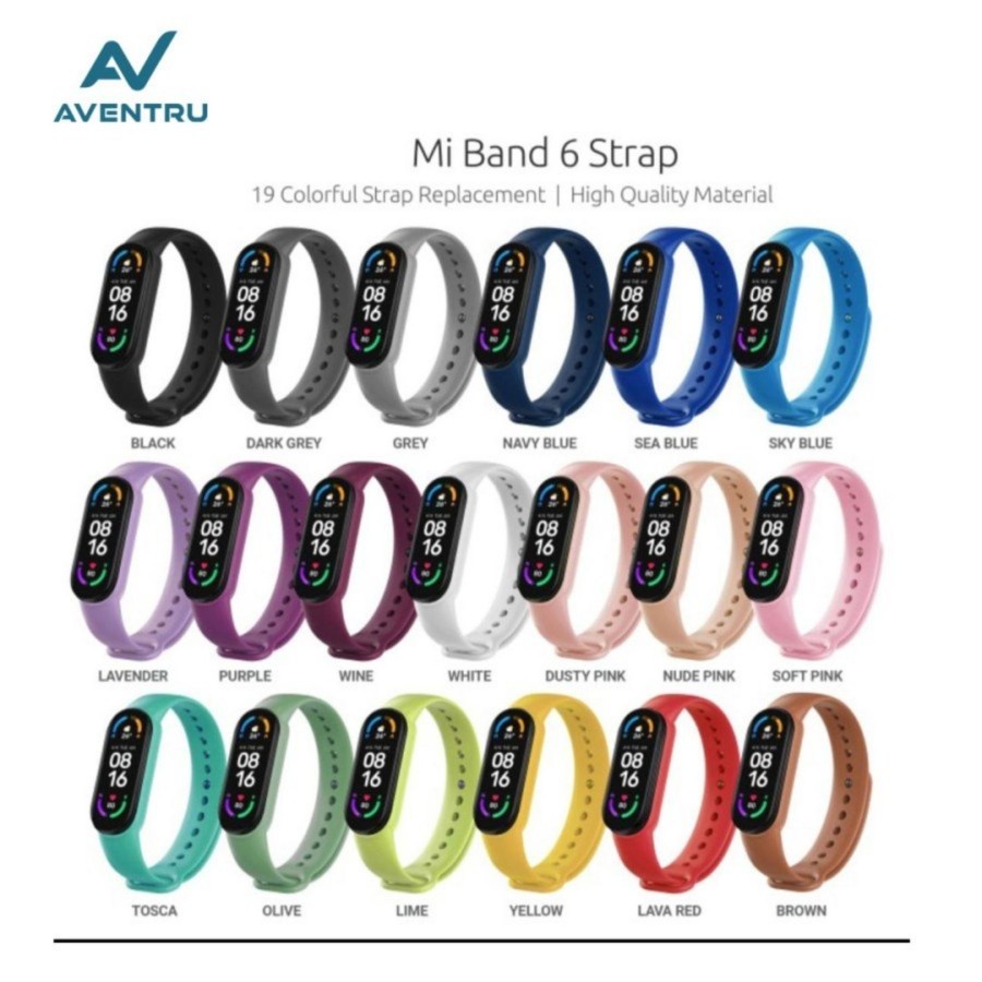 Mi Band 6 5 Strap Replacement Miband 6 Gelang Warna Warni