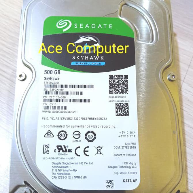 HDD PC SEAGATE SKYHAWK 500GB SATA