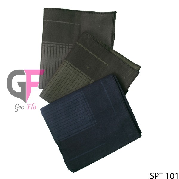 GIOFLO Sapu Tangan Pria Isi Tiga Katun Isi 3 PCs Multicolor / SPT 101