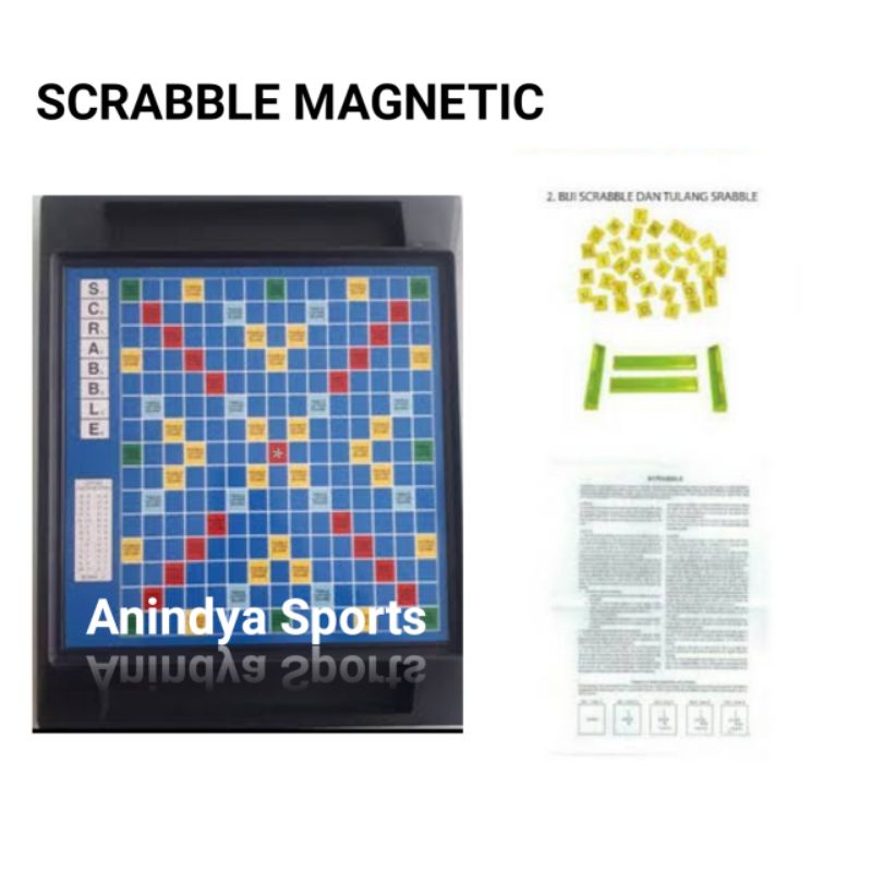 Permainan Scrabble Magnetic Word Game