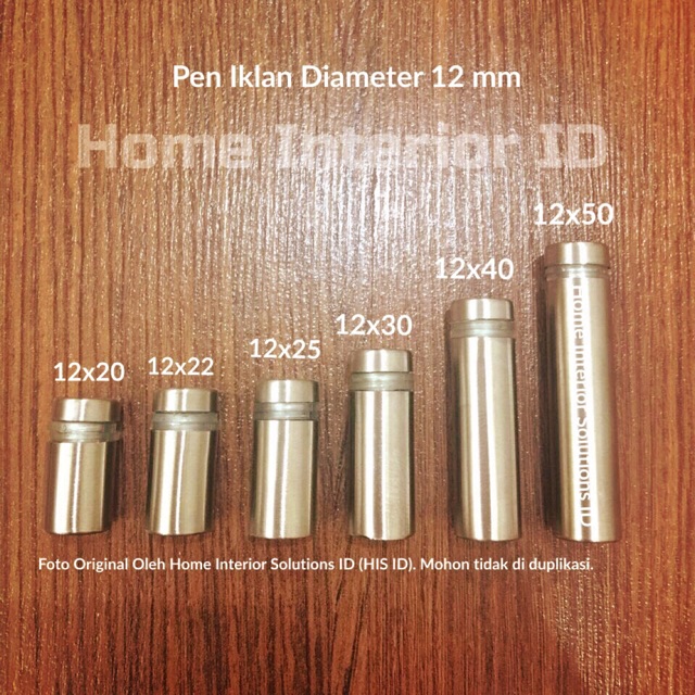 

Pen Iklan 12 X 30 mm Stainless Steel