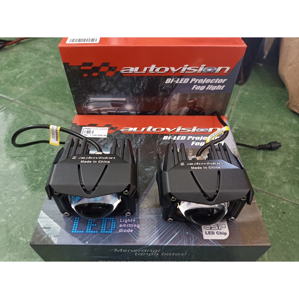 LED PROJECTOR FOG LIGHT BORNEO SL 60W T6000K D6000K PUTIH PUTIH UNIVERSAL AUTOVISON