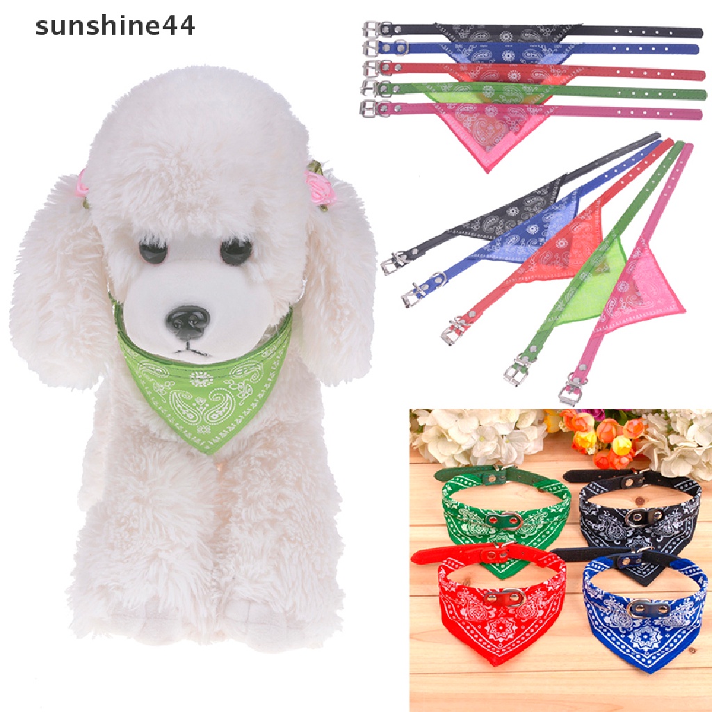 Sunshine Kalung Leher Anjing / Kucing Bahan Kulit Pu