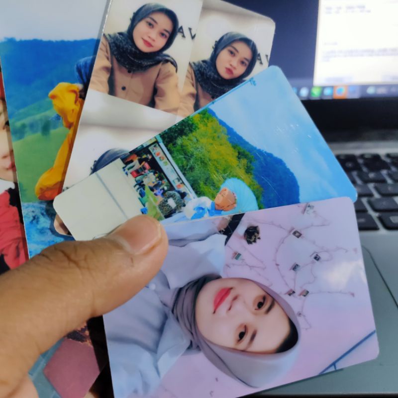 [COD] CETAK PHOTOCARD 2 SISI SUPER GLOSSY SUDAH DILAMINATING