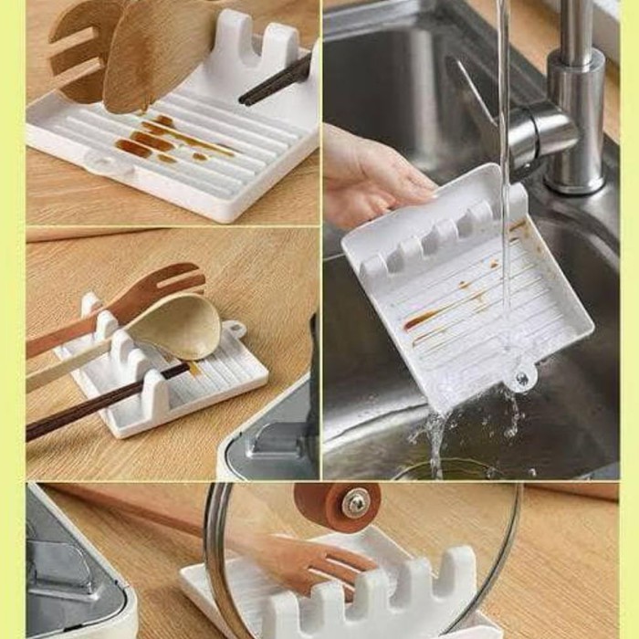 GARANSI 1 BULAN KERUSAKAN kitchen utensil holder rak sutil new