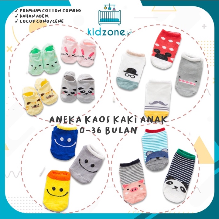 [REAL PIC] Kaos Kaki Bayi Berbahan Katun Premium 0 - 36 Bulan / Cotton Premium Baby Socks