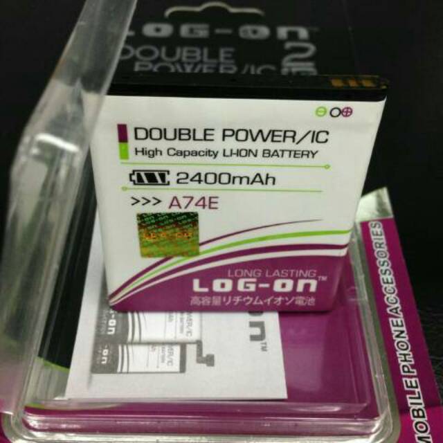 Batre Baterai Double Power IC Log-On EVERCOSS A74E