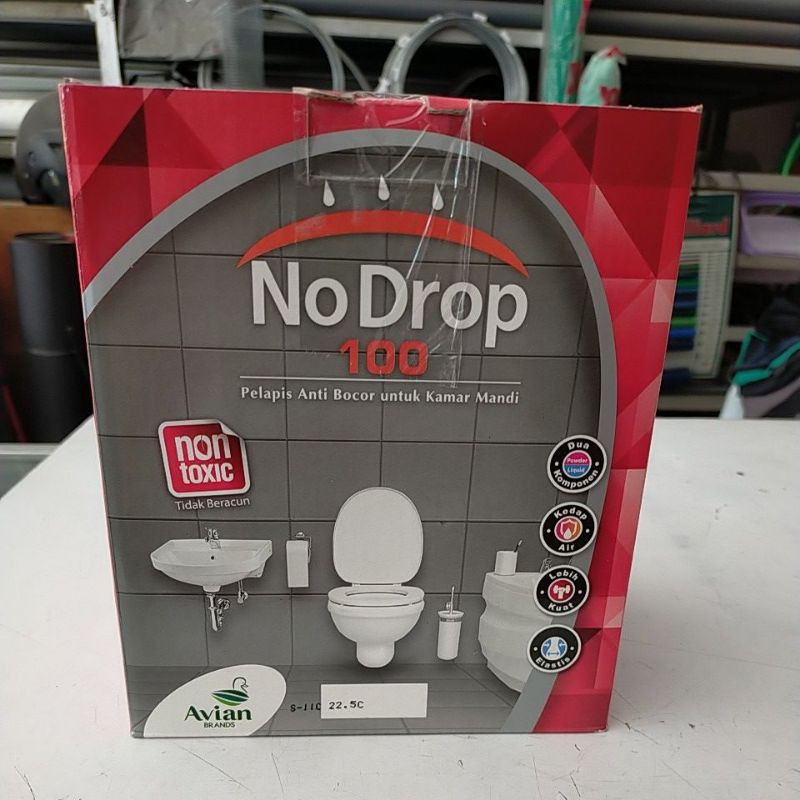 No drop 100 PROX 207 pelapis anti bocor kamar mandi, kolam renang, dek beton