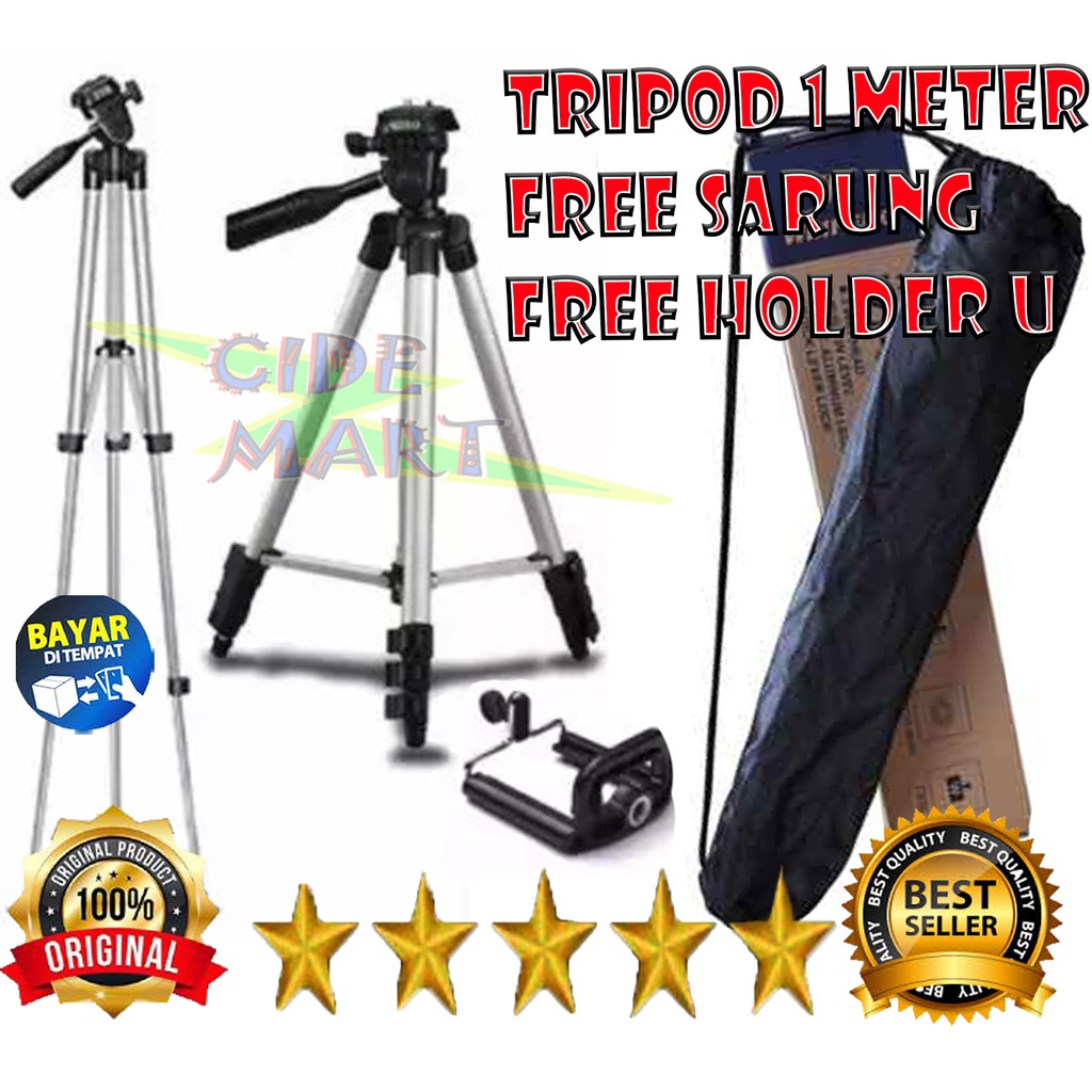 [TERLARIS] TRIPOD WEIFENG 3110A / TRIPOD HP DAN KAMERA 1 METER / TRIPOD KAMERA WEIFENG WT-3110A