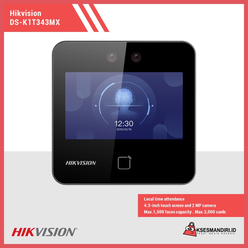 Mesin Absensi Hikvision DS-K1T343MX