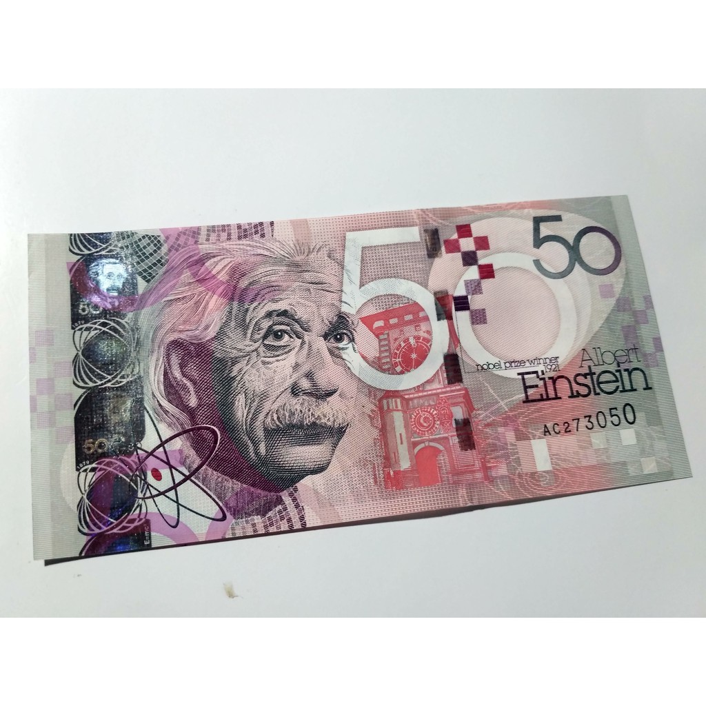 Test Note 50 Albert Einstein