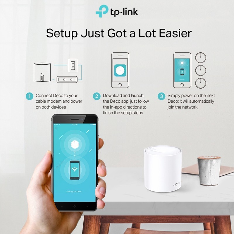 TP-LINK DECO X20 AX1800 1 PACK Whole Home Mesh Wi-Fi 6 System