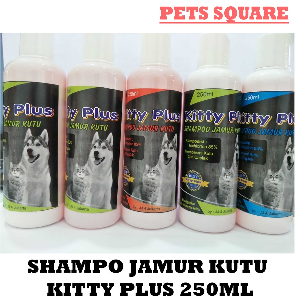 SHAMPOO ANJING KUCING KITTY PLUS JAMUR KUTU 250ML