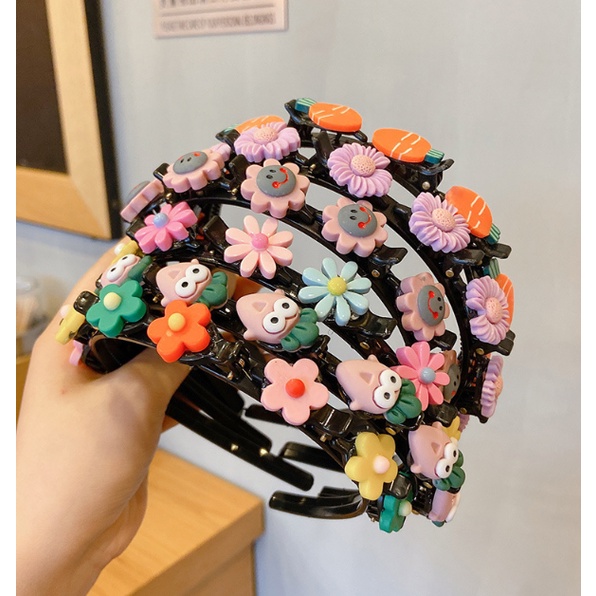 BANDO ANAK KOREA MOTIF DESAIN LUCU HAIRBAND BANDANA ANAK BAHAN PLASTIK AK32