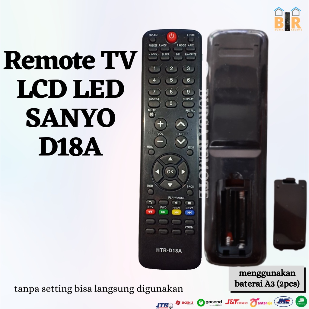 Remot / REMOTE TV SANYO Haier LCD LED D18A