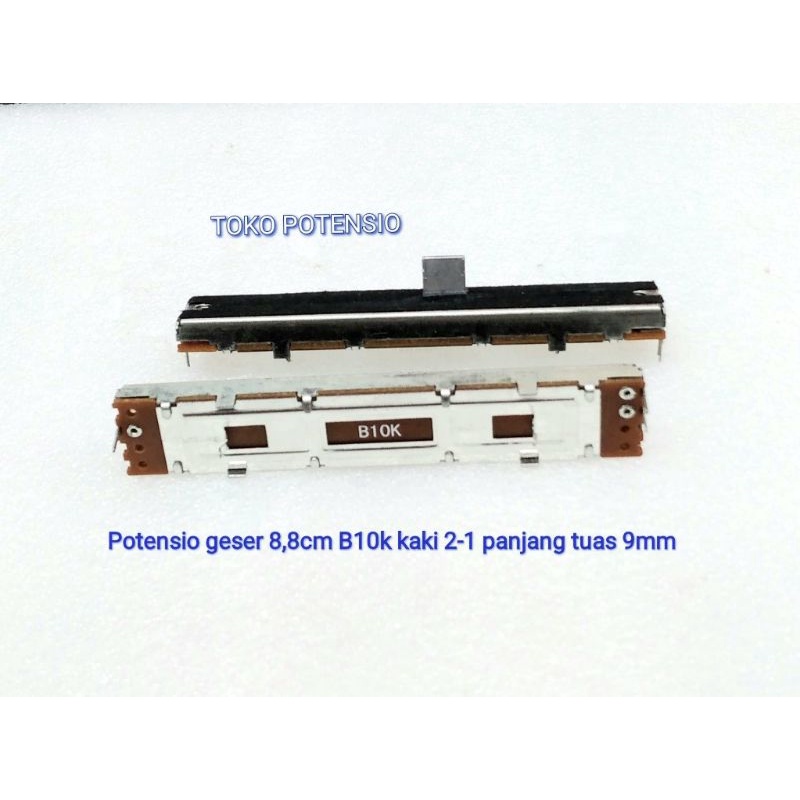 POTENSIO GESER 8,8CM KAKI 2-1 B10K PENJANG TUAS 9MM