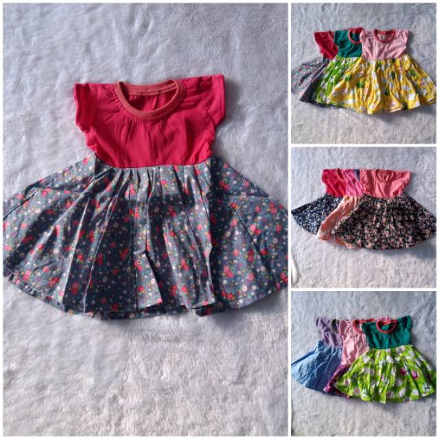 Baju dress anak perempuan lucu usia 6 bulan sampai 2 tahun ...