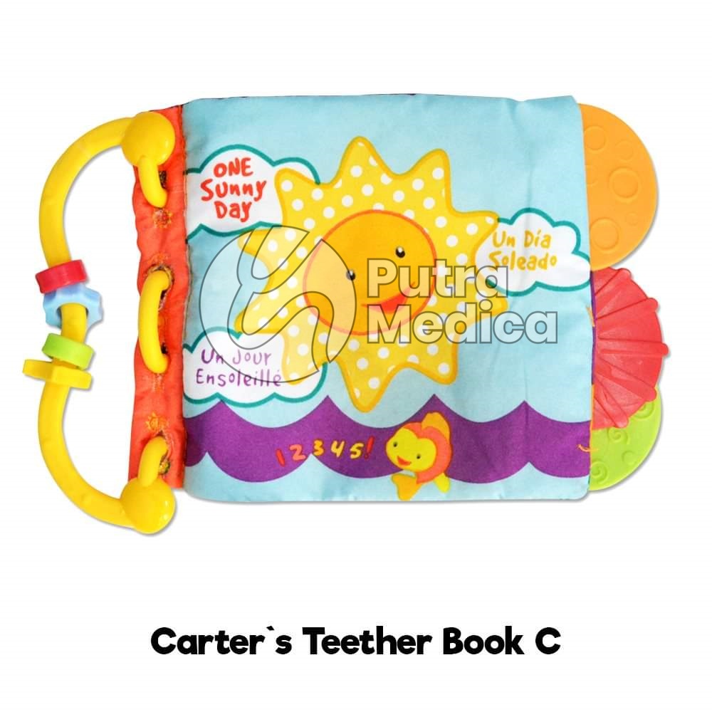 Carter's Teether Book / Buku Kain Gigitan Bayi Karakter / Carter Soft Book Baby / Mainan Bayi