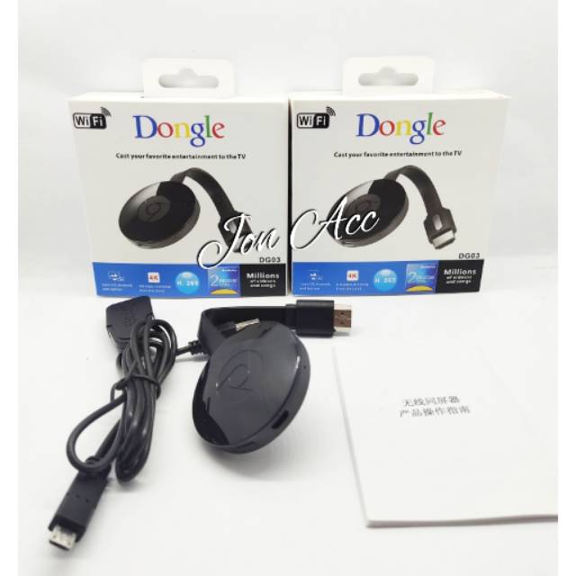 Dongle HDMI Wifi TV DG03 HDMI Dongle TV 4K DG 03 Anycast Mirroring