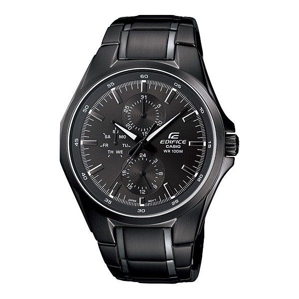 Jam Tangan Pria Casio Edifice 100M W.R Analog Sport Watch EF-339BK-1A1V