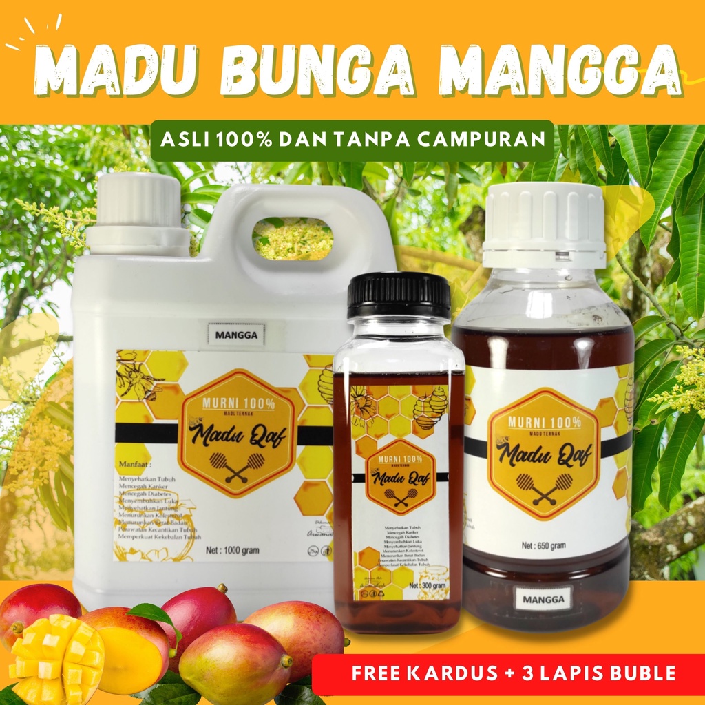 

[Pasti Asli] Madu Murni Asli Nektar Bunga Mangga / Madu Qaf 650 gr dan 1 kg