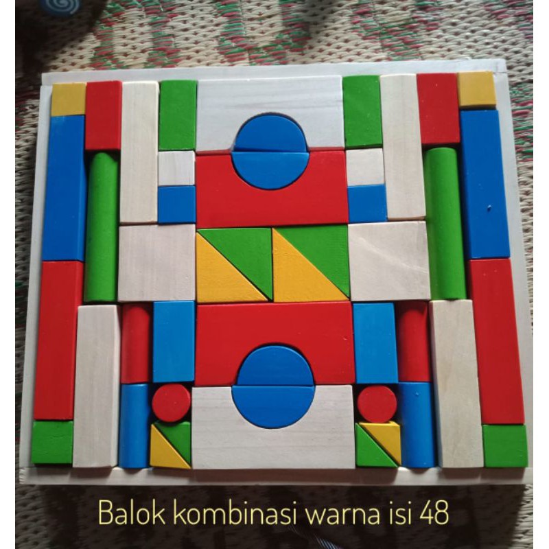 

balok kombinasi warna isi 48 pcs