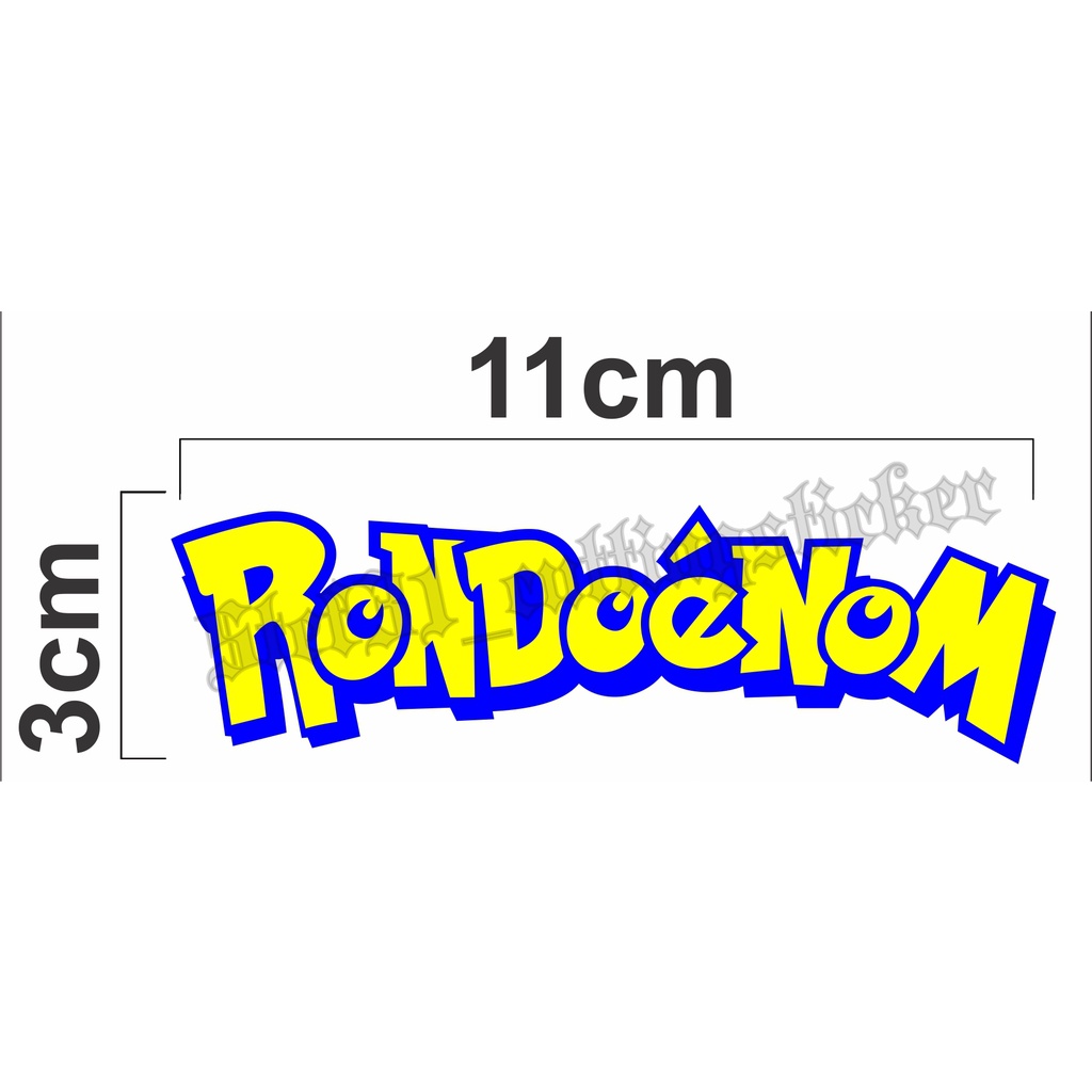 

Stiker cutting tulisan rondoenom