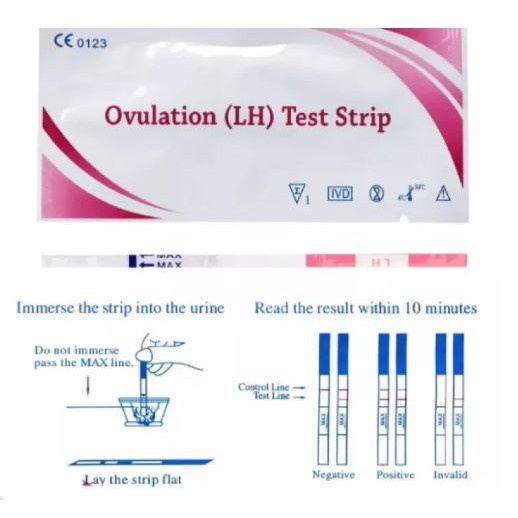 (NCS) GROSIR 1 Strip test LH Ovulation Pink / Ovulasi masa subur / Tes Kesuburan / Baby ovutest / Fertility Strip