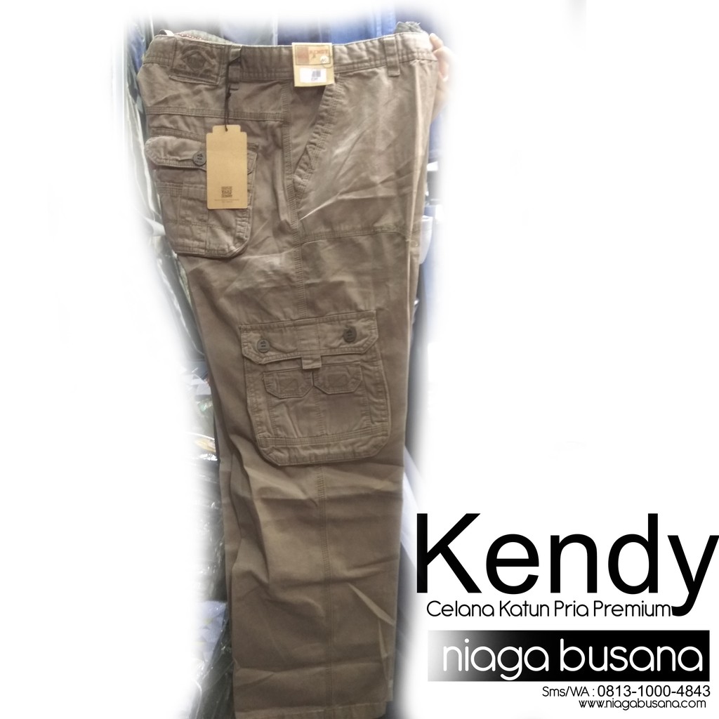 Size Jumbo Celana  Panjang  Pria Catun Premium Kendy  