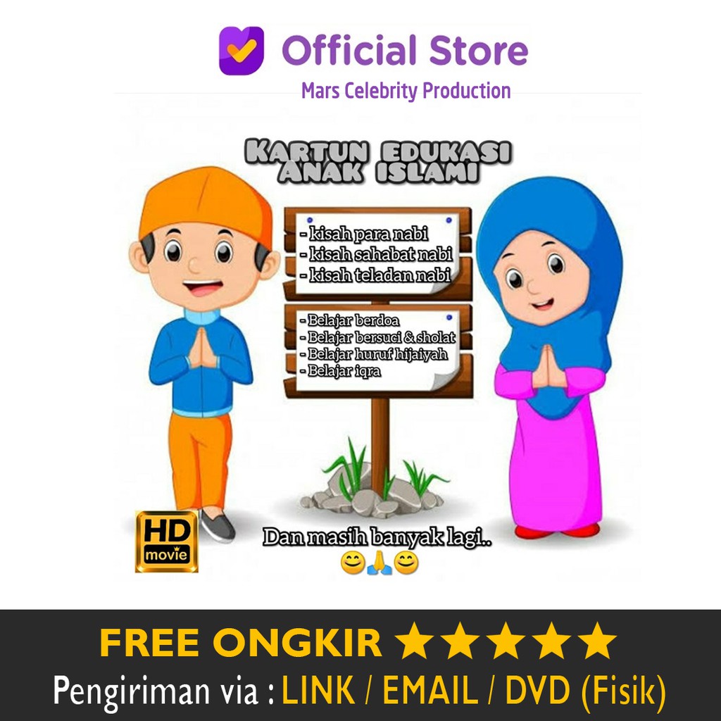 Lengkap 1000 Video Kartun Edukasi Anak Muslim BONUS Shopee Indonesia