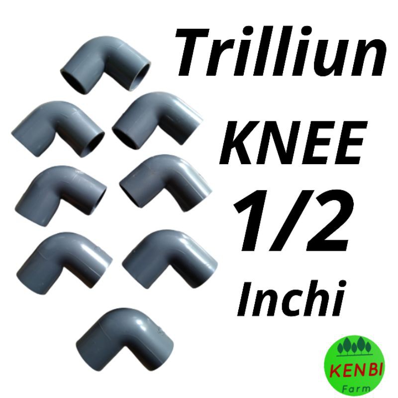 KNEE 1/2 inchi Keni 1/2 " Inchi Sambungan Pipa Paralon KNEE  PVC 1/2 Inchi Keni Puyuh Knee Sprinkler