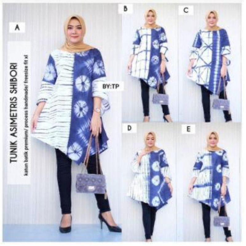 TUNIK ASIMETRIS SHIBORI
