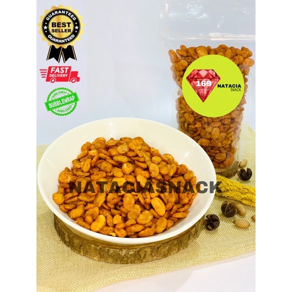 

[500 GR] KACANG BOGOR BALADO / KACANG BOGOR RENYAH ENAK RAPUH/ KACANG MENTE / KORO MEDAN BOGOR / KORO BALADO PEDES PEDAS ASIN NATACIA SNACK MEDAN