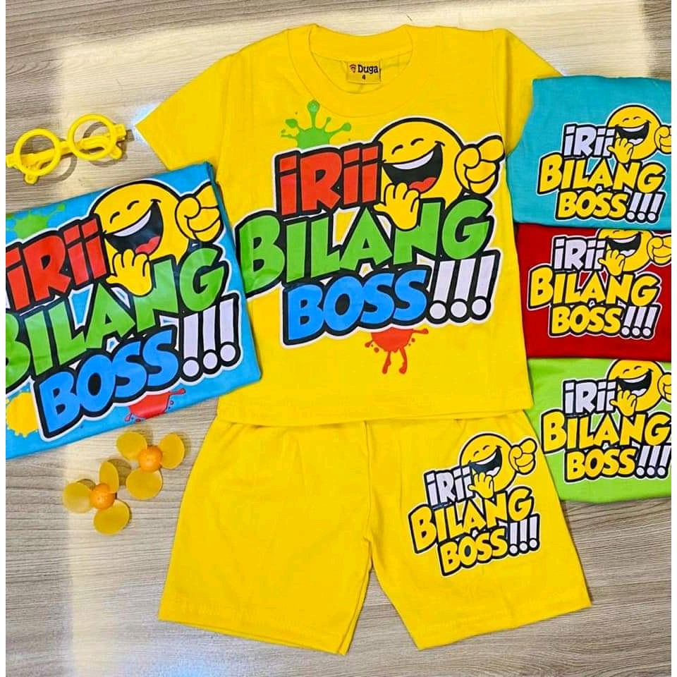 Setelan Anak Laki Laki IRI BILANG BOS Setelan Pendek Murah Shopee Indonesia