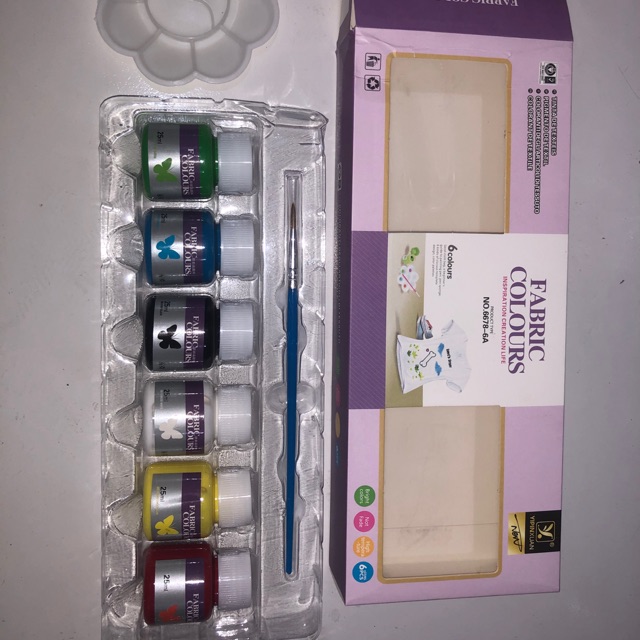 

Fabric marker 6 warna plus palet merek yipinxuan butterfly china