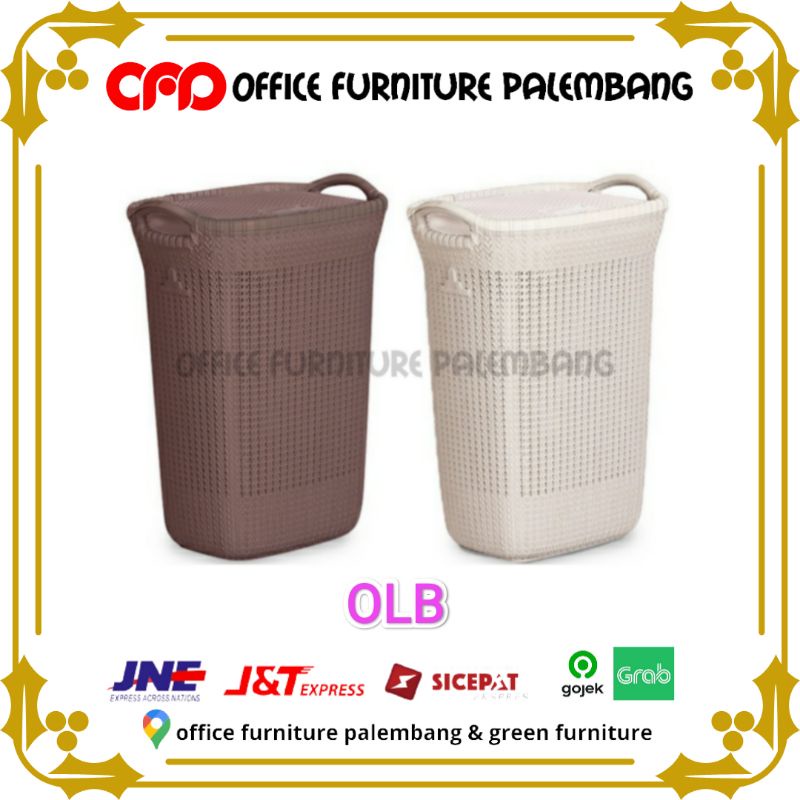 (gojek) keranjang baju plastik olymplast OLB laundry basket keranjang laundry keranjang baju