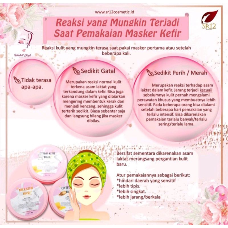 SR12 MASKER KEFIR KOPI BPOM ORIGINAL / COFFEE KEFIR MASK