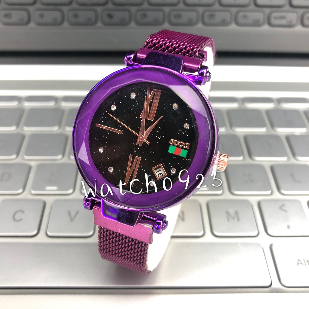 ✅COD JAM TANGAN WANITA MURAH RANTAI KRISTAL MDL MAGNET ARLOJI GROSIR WATCH W110