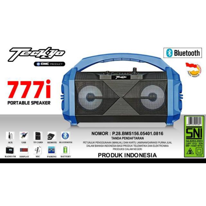 Speaker Bluetooth TECKYO