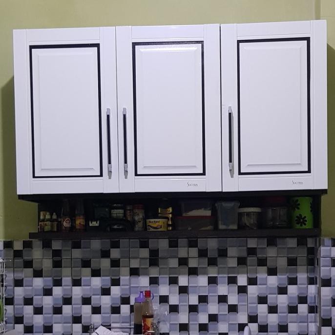Kitchen Set Atas/Rak/Lemari Gantung 3 Pintu Rak Bumbu Kca 5113 Vivibrown0327Out