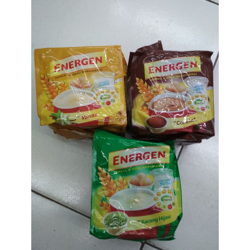

ENERGEN COKLAT KACANG HIJAU VANILA 10X25 G