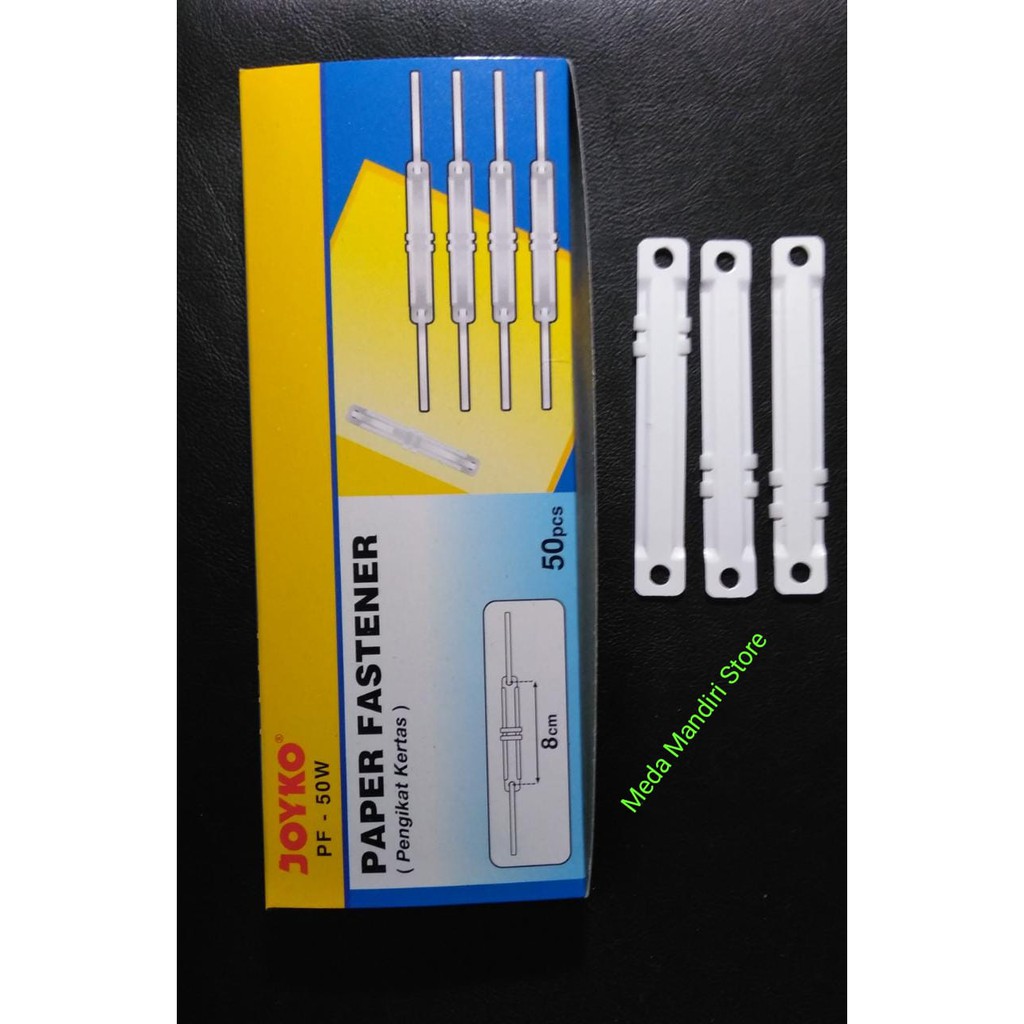 

Paper Fastener / Pengikat Kertas Joyko PF-50W White (1pak = 50 pcs)